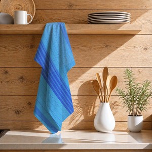 Paño de cocina 100% algodón con diseño de gofre, teñido con hilo, para cocina, con diseño de gofre, de proveedor indio. - Product Image 1