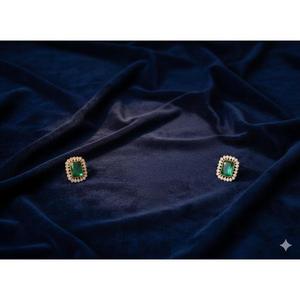 Mehendi <b>Earring</b> <b>Set</b> for Women Traditional Lightweight <b>Gold</b> Finish <b>Earrings</b> Ideal for Bridal Mehndi Haldi Wedding and Festive - Product Image 4