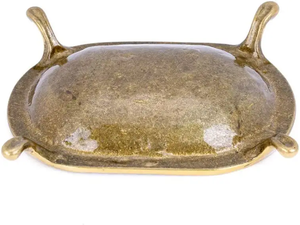 Brass <b>Soap</b> Dish with Clawfoot Base Vintage Shower Bar <b>Soap</b> <b>Holder</b> Bathroom Decor - Product Image 5