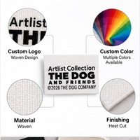 Étiquettes de marque tissées personnalisées, étiquettes à coudre pour vêtements, articles vestimentaires et sacs