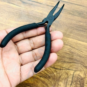 Pince professionnelle en acier inoxydable pour extensions de cheveux, à pointe incurvée, 4,75 pouces, pour micro-perles Nana, durable et réutilisable, usage commercial - Product Image 4