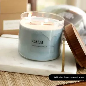 Etiquetas Personalizadas para Velas, Adhesivos de Vinilo Impermeables de Primera Calidad para Frascos y Recipientes, Marca Artesanal - Product Image 4