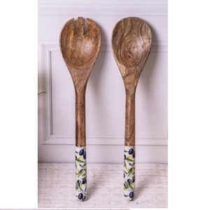 Juego de Cubiertos de Madera Natural y Metal, Diseño Único para Cocina, Hogar, Hotel, Mesa de Comedor, Vajilla Elegante, Juego de Tenedores - Product Image 4