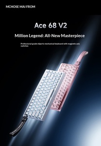 Nuevo <span class=keywords><strong>Teclado</strong></span> Mecánico para Juegos Mchose ACE 68 V2 con Cable, Interruptor Magnético de Efecto Hall, <span class=keywords><strong>Teclado</strong></span> para Juegos Intercambiable en Caliente - Product Image 2