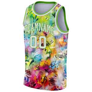 Camiseta de Baloncesto Sublimada Personalizada con Nombre del Equipo, Número, Impresión a Todo Color, Diseño Graffiti, Camiseta sin Mangas para Hombre Adulto, Ropa Deportiva - Product Image 1