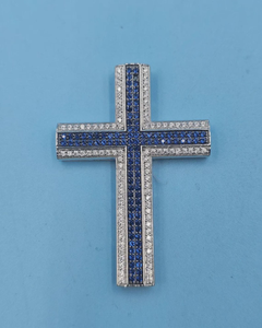 Pendentif Croix Moissanite Iced Out en Argent Sterling 925, Bijou Hip Hop Religieux Chrétien pour Cadeaux - Product Image 5
