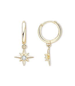 Boucles d'oreilles clous en or jaune de qualité supérieure avec diamants de laboratoire certifiés IGI, style vintage, 14 carats, bijoux durables pour femme, idéales pour les fêtes et mariages - Product Image 1