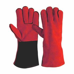 Guantes de Soldadura de Cuero Vacuno de Primera Calidad, Resistentes al Fuego, para Trabajo Pesado, Bomberos, Parrilla y Barbacoa - Product Image 5