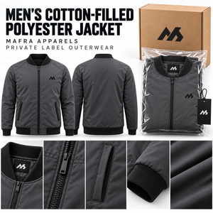 Customized Wholesale Price High Quality <b>Men's</b> Casual <b>Bomber</b> <b>Jackets</b> OEM Custom Front Canvas Waterproof Breathable Plain Dyed - Product Image 5
