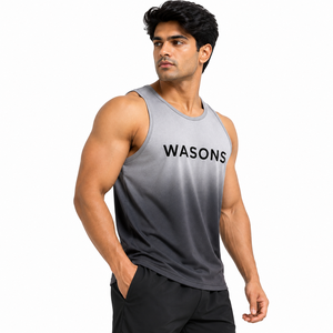Fabricant de débardeurs pour hommes sur mesure, coton premium, débardeurs de sport pour la gym, OEM ODM, vente en gros, fitness, sport - Product Image 3