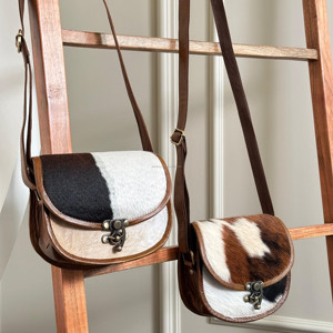 New Women's Hair on Cowhide Leather <b>Handbag</b> Crossbody Bag Purse Shopping Bag Hot Selling <b>Unique</b> Design Handmade Bag Gift for Her - Product Image 2