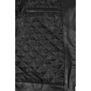 Custom 100% Genuine Cowhide Leather <b>Biker</b> <b>Jacket</b> Men’s BRANDO Rocker Motorcycle Leather <b>Jacket</b> Cross Zip OEM/ODM Manufacturer - Product Image 4