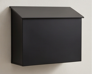 Elegante Buzón de Metal Negro, Independiente, con Acceso Superior, Recubrimiento en Polvo Resistente, Caja de Almacenamiento Perfecta para un Jardín con Estilo - Product Image 5