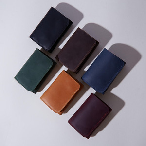 Premium Genuine leather key holder <b>wallets</b> purse featuring compact design and spacious interior storage for sale in low price - Product Image 5