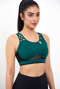 Workout Quick Dry High Quality Custom Gym Running Sports Fitness Yoga Strapless <b>Bra</b> - Product Image 3