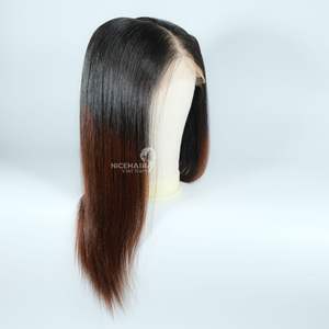 Vague naturelle du fournisseur vietnamien 13x6 pour dentelle frontale pour perruque de cheveux Remy couleur ombrée cheveux humains droits du Vietnam - Product Image 1