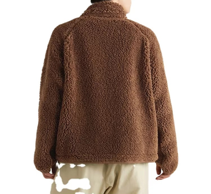 Hot Selling <b>Man's</b> Customized Winter Casual Outdoor Windproof <b>Sherpa</b> <b>Fleece</b> Jacket Stand Collar Front Logo Comfortable Wholesale - Product Image 4