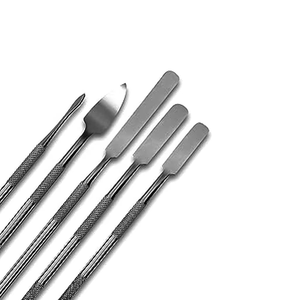 Juego de 5 Espátulas Dentales Premium de Doble Punta, de Acero Inoxidable, para Modelar Cera, Instrumentos de Laboratorio Restauradores, con Certificación CE e ISO - Product Image 2