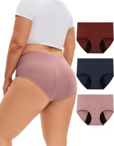 Culottes menstruelles anti-fuites pour femmes, prix usine, en coton confortable, taille haute, respirantes, réutilisables, OEM ODM en gros - Product Image 1