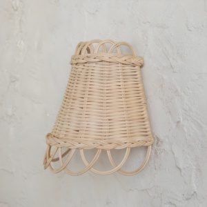 Modern design rattan <b>sconce</b> luxury wall <b>light</b> lampshade <b>sconces</b> decorative lamp lighting fixture - Product Image 6