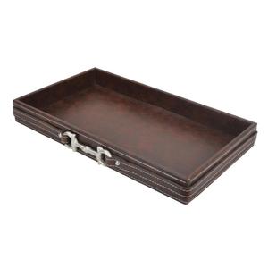 Black Color Leather <b>Tray</b> For Serving Tea Snacks Restaurant Supplies Luxury <b>Breakfast</b> <b>Trays</b> Food Grade Decorative <b>Trays</b> Hot Sell - Product Image 5