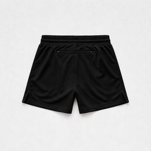 Pantalones Cortos Deportivos Negros de Malla para Hombre, Gran Volumen, Marca Privada, Logotipo Personalizado, Cordón Elástico para Compradores de Marcas de Fitness - Product Image 3