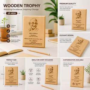 Organisateur de bureau en bois personnalisé et écologique avec impression pour la fête des mères et la rentrée scolaire - Product Image 2