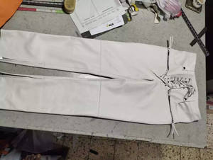 Pantalón de cuero blanco para motocicleta para hombre, suave piel de cordero con cordones, pantalones de diseñador OEM ODM, pantalones de tacto suave - Product Image 4