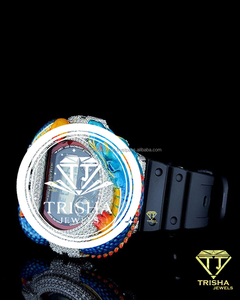Reloj de Lujo con Diamantes Moissanite VVS y Diseño de Pantalla Digital en Plata de Ley 925 - Product Image 3
