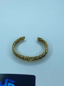 Vintage <b>Copper</b> Brass Cuff <b>Bracelet</b> Magnetic Gold Plated Unisex Wedding Wholesale Blank Brass Cuff - Product Image 3
