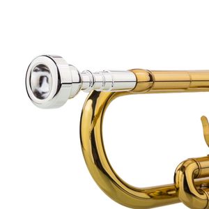 Set di Guanti per Tromba di Alta Qualità Regolabili con Tono Drop B, in Ottone e Acciaio, Stile Dorato Liscio - Product Image 6