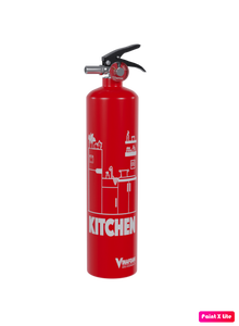 Extincteur VF1 1L à solution chimique humide pour cuisine, mousse prémélangée, indice 8B5F/K, pression 8-12 bars, jaune-rouge, Vietnam - Product Image 1
