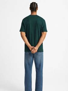 T-shirt vert oversize pour homme OveteN 10, manches courtes, style streetwear, jersey en coton, col rond, imprimé avec des lettres - Product Image 3