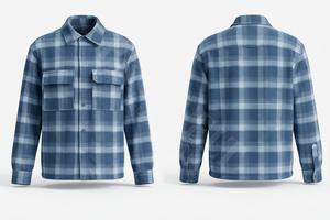 Camisa de Franela a Cuadros con Diseño Personalizado de Alta Calidad para Todas las Temporadas, con Botones y Bolsillos en el Pecho, Casual y Cómoda, de Manga Larga - Product Image 6