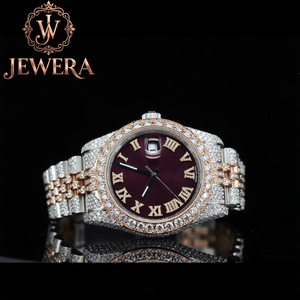 Mossinate Luxury Stainless Steel Analog Glass Watch with Sparkling Diamonds for Men Women Mechanical Movement Fashionable Design - Product Image 2