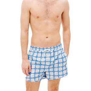 Custom Men's Solid Swim Shorts OEM Service 100% <b>Polyester</b> Quick Dry Board Shorts for Beach Summer - Product Image 2