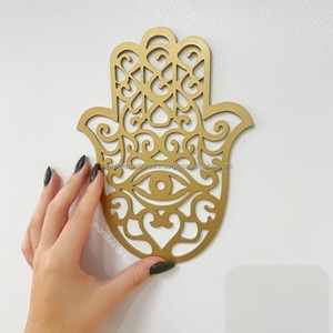 Hamsa มือของฟาติมา ojo turco nazar พระเครื่องแขวนพระพรพระภิกษุป้องกันสําหรับบ้านและของขวัญ - Product Image 2