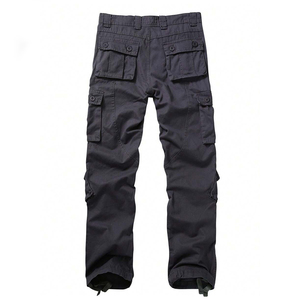 Pantalon Cargo Décontracté Homme Couleur Unie Taille Mi-Haute Élastique Personnalisable Écologique Séchage Rapide Logo et Design Personnalisés – Grande Vente - Product Image 2