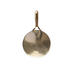 Heavy Duty Hammered Brass Cooking Wok Kadhai Pan Traditional Deep Fry Kitchenware Handmade Premium Finish Design - Product Image 6
