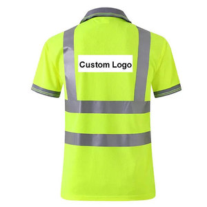 เสื้อยืดกีฬาผู้ชาย Econex สีน้ำเงินสะท้อนแสง ป้องกันรอยยับ แห้งเร็ว เสื้อทำงานแบบมองเห็นได้ชัดเจน ผลิตจากโพลีเอสเตอร์ - Product Image 2