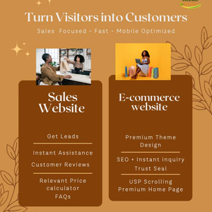 เพิ่มศักยภาพออนไลน์ของคุณด้วยบริการออกแบบเว็บไซต์อีคอมเมิร์ซและการเพิ่มประสิทธิภาพการแปลงผู้เยี่ยมชมให้เป็นลูกค้า! - Product Image 1