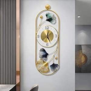 Elegante Reloj de Pared de Metal de Lujo, Diseño Artístico Abstracto, Hecho a Mano, Decorativo, para Sala de Estar, Oficina en Casa, a Precio Económico - Product Image 1