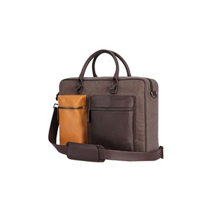 Maletín de Cuero Genuino para Portátil, Maletín de Negocios para Oficina, para Hombre, Delgado, de 15.6 Pulgadas, con Compartimento, Logotipo Personalizado OEM - Product Image 2