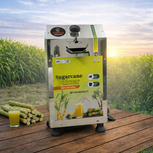 Extracteur de jus de canne à sucre professionnel 2HP en acier inoxydable avec système de boîte de vitesses inversée et trois rouleaux diamantés - Product Image 2