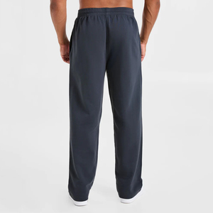 Pantalon de survêtement droit en molleton de coton personnalisé pour homme, taille élastique avec cordon de serrage, style streetwear décontracté et respirant - Product Image 2