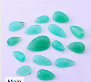 Qualité supérieure Chrysoprase Facettes Poire Forme Cabochon Pierres Précieuses En Vrac Diamant En Gros Pour La Fabrication De Bijoux Boucles D'oreilles - Product Image 2