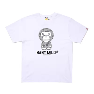 Camiseta Blanca de Jersey 100% Algodón con Estampado de Camuflaje, Manga Corta, para Hombre, Estilo Urbano, Casual, para Uso Diario, con Logotipo Personalizado - Product Image 1