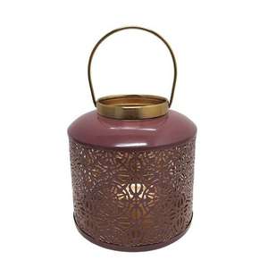 Farol de alambre largo de hierro de estilo clásico para decoración del hogar, color negro mate, soporte para velas y velas de té, para farol de Navidad en metal. - Product Image 6