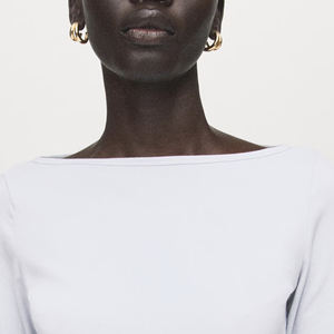 Service OEM : Conception de T-shirts à Manches Longues pour Femmes avec Logo Personnalisé, Matériaux de Haute Qualité, Conception de Logo Personnalisé 2026 - Product Image 2