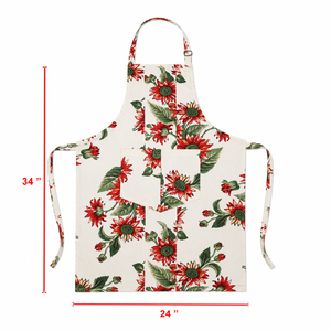 Nouvelle collection d'aprons de cuisine en coton à imprimé floral, de haute qualité, taille et couleur personnalisées pour les fournisseurs en gros. - Product Image 5